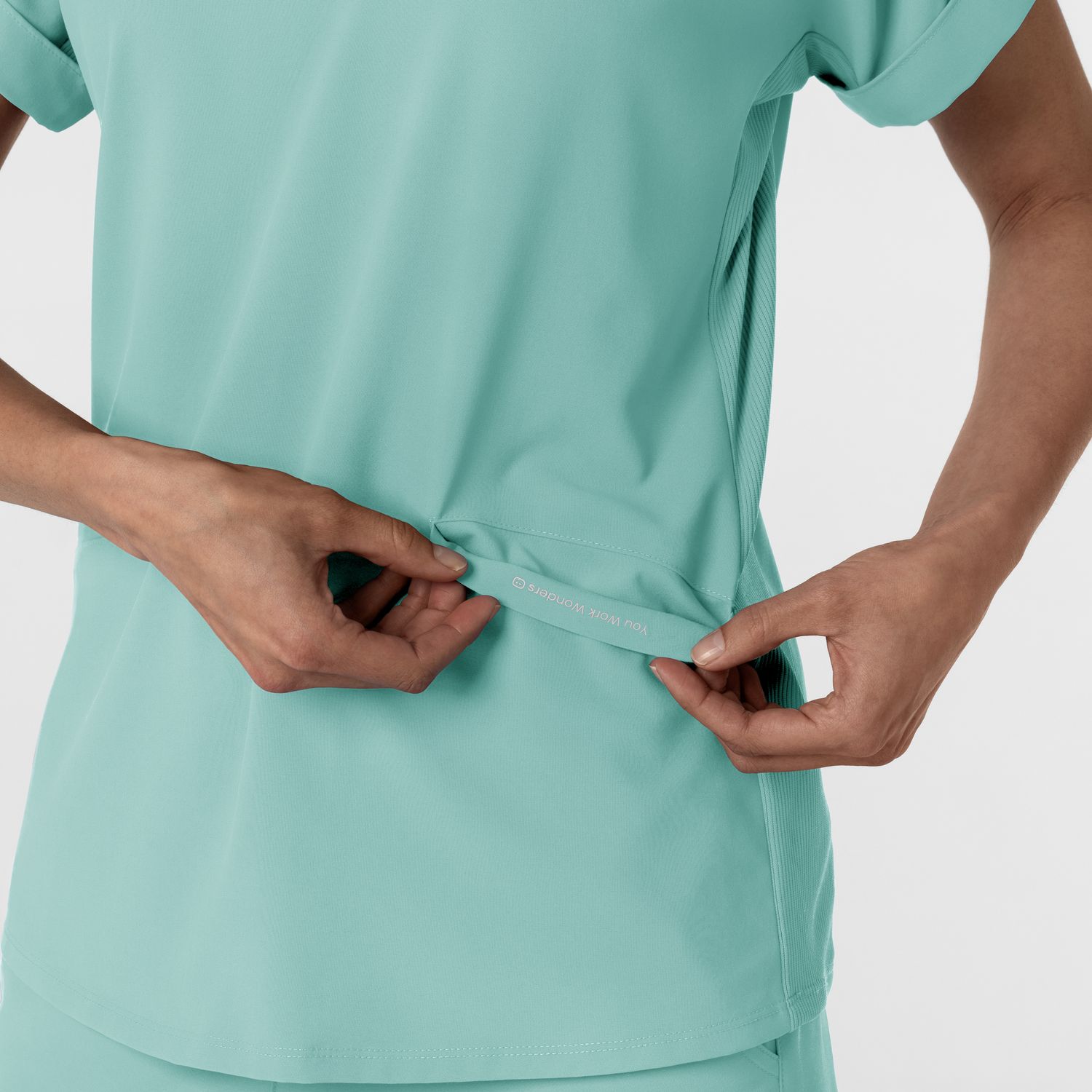 Casacca donna 6934 scollo a polo turquoise