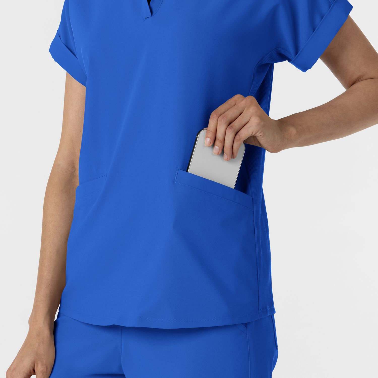 Casacca donna 6934 scollo a polo royal blue