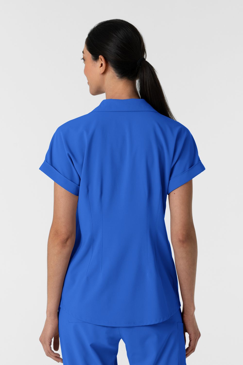 Casacca donna 6934 scollo a polo royal blue