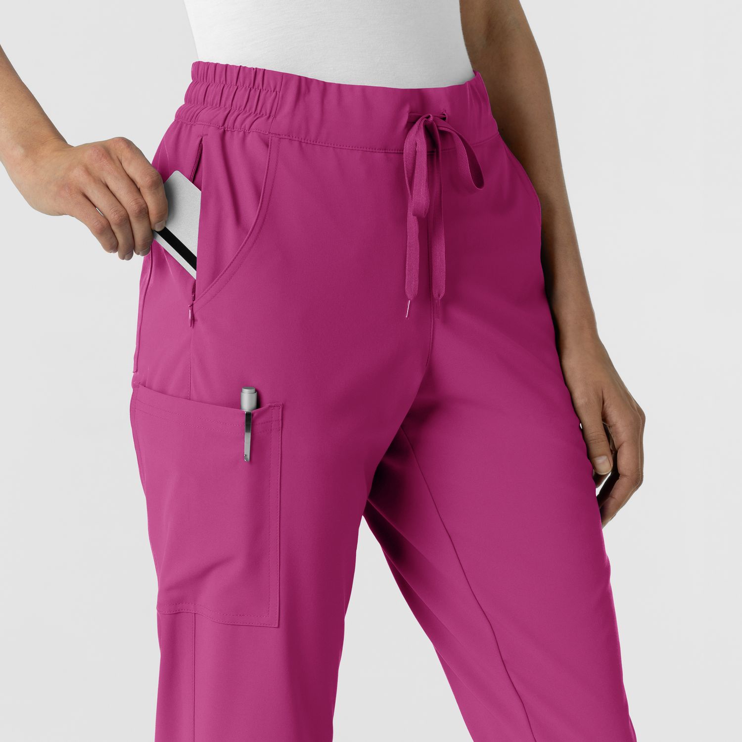 Pantalone donna 5934 cargo jogger raspberry