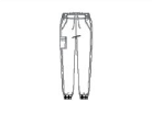 Pantalone donna 5934 cargo jogger navy blue