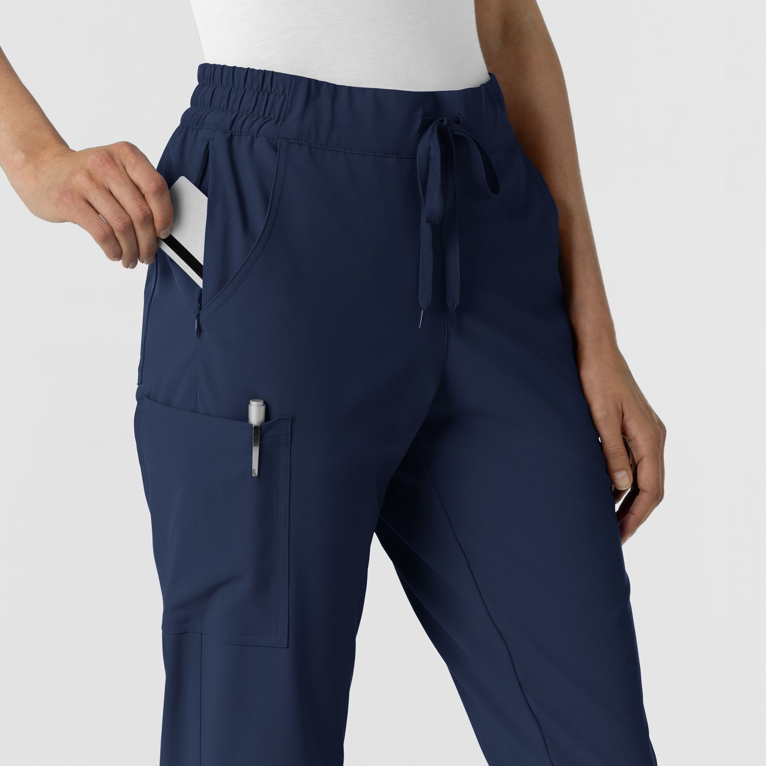 Pantalone donna 5934 cargo jogger navy blue