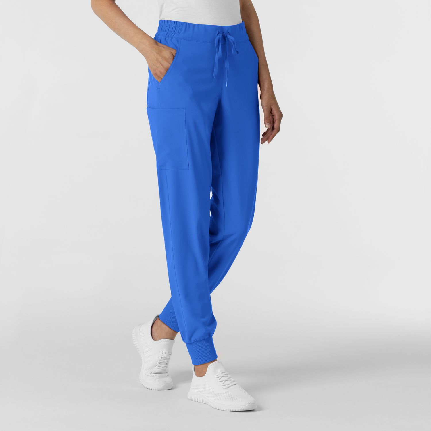 Pantalone donna 5934 cargo jogger royal blue