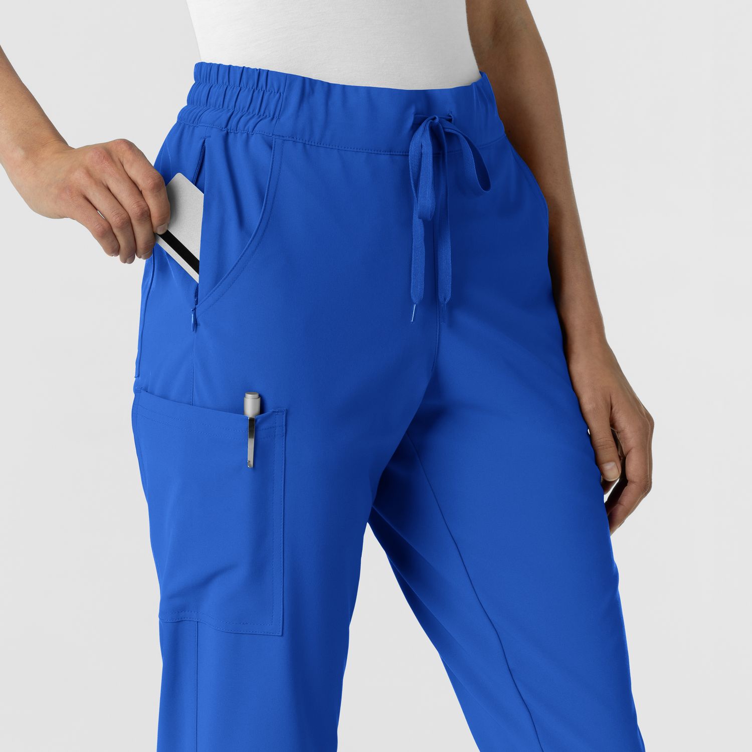 Pantalone donna 5934 cargo jogger royal blue