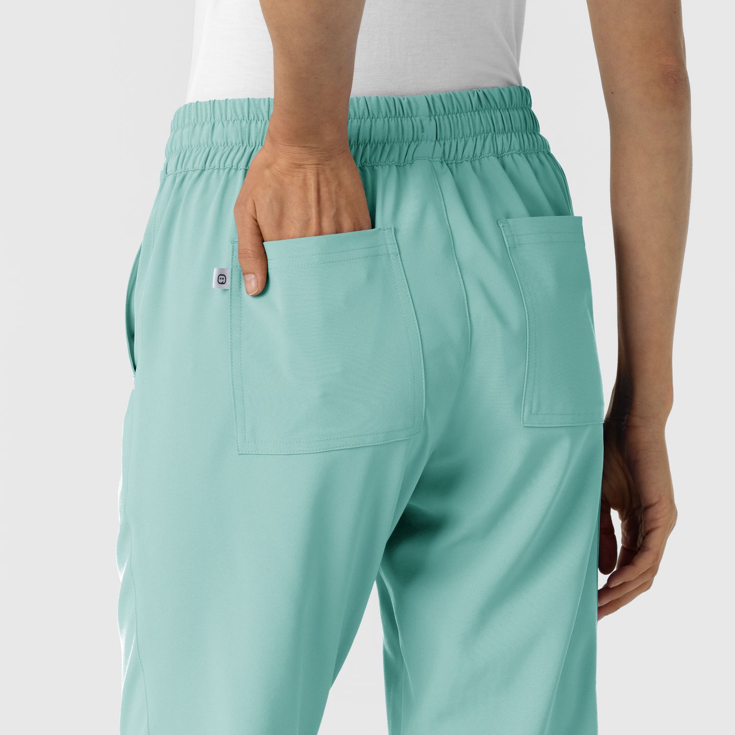 Pantalone donna 5934 cargo jogger turquoise