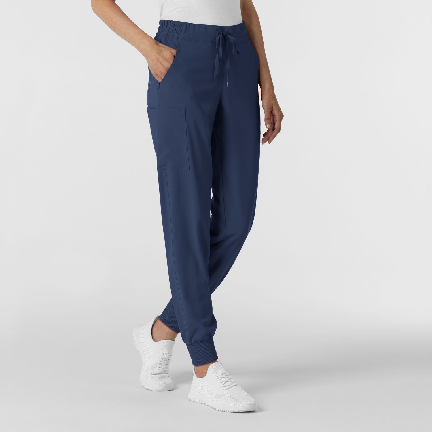 Pantalone donna 5934 cargo jogger navy blue