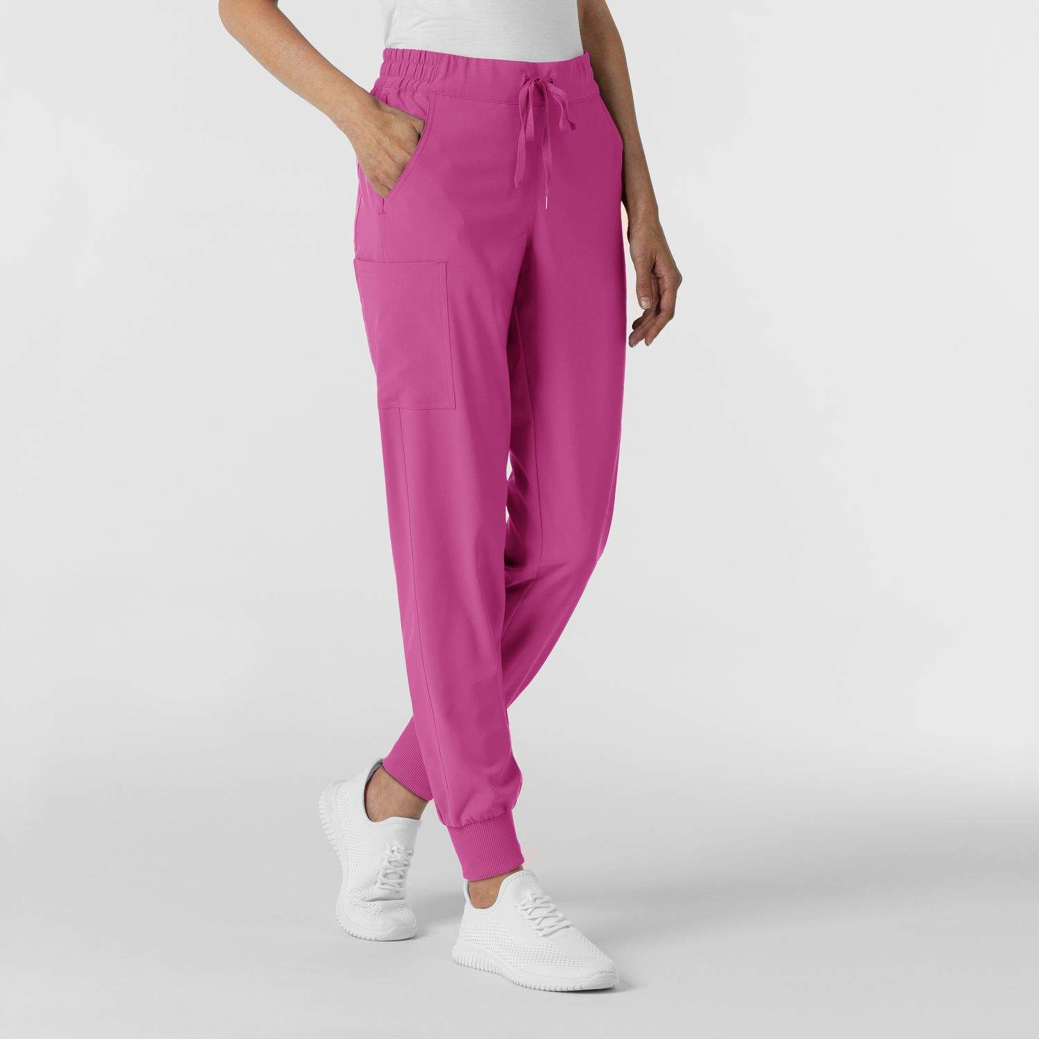 Pantalone donna 5934 cargo jogger raspberry