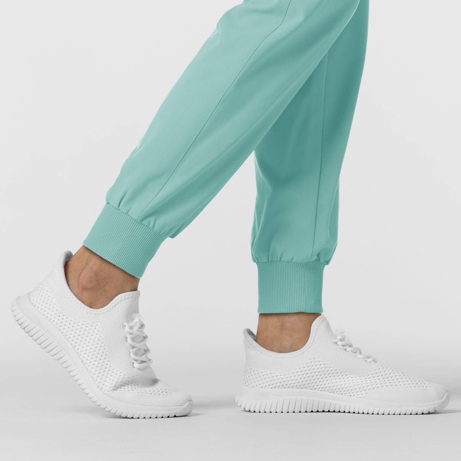 Pantalone donna 5934 cargo jogger turquoise