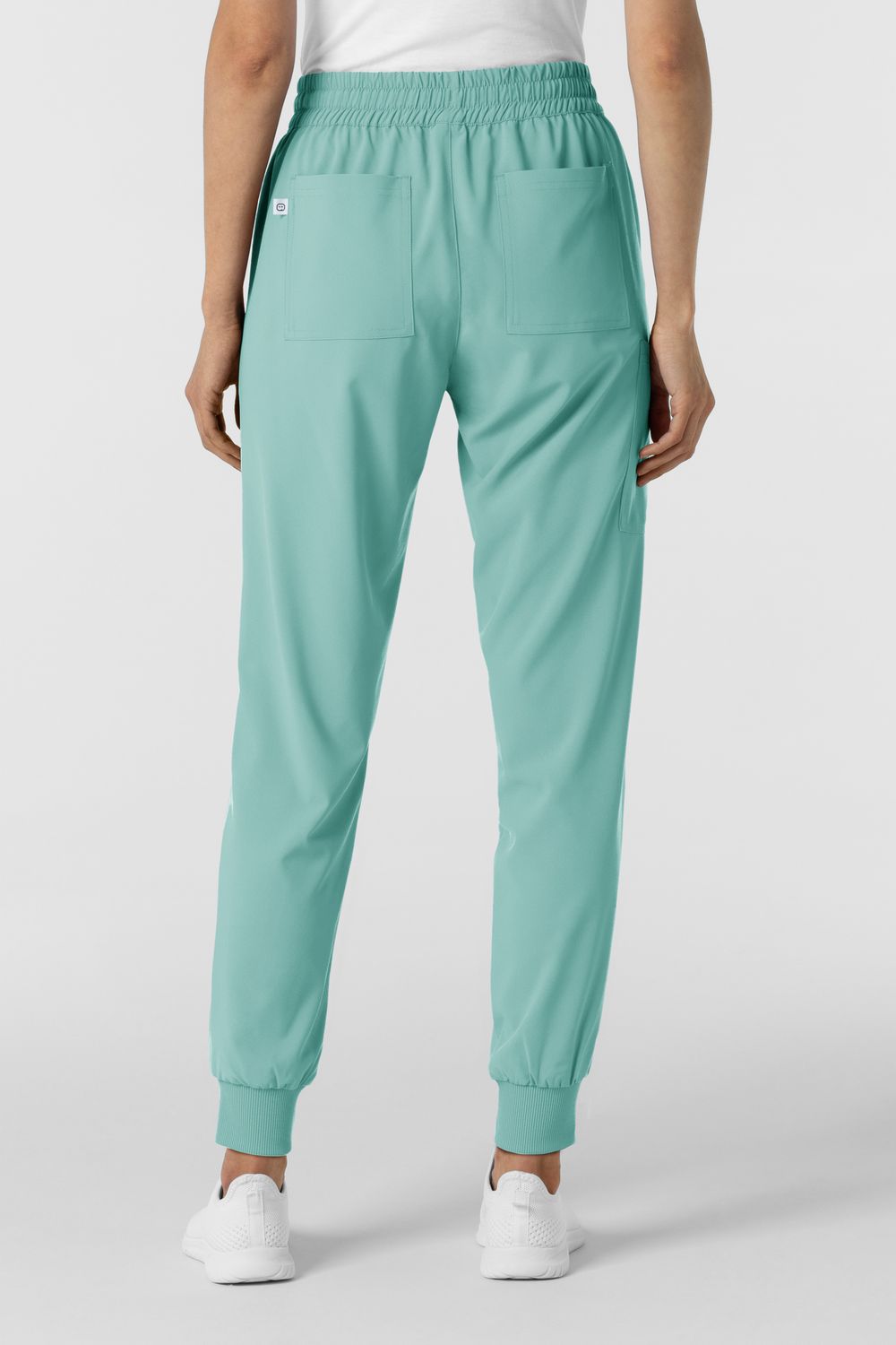 Pantalone donna 5934 cargo jogger turquoise