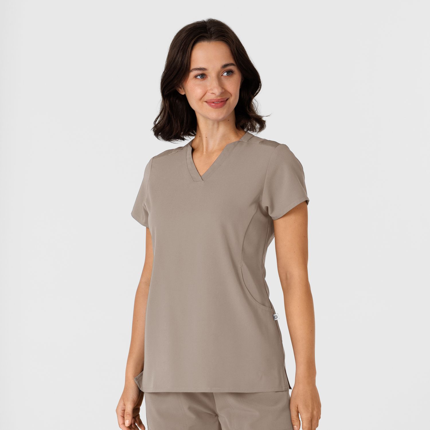 Casacca donna 6432 scollo a V stretto haze