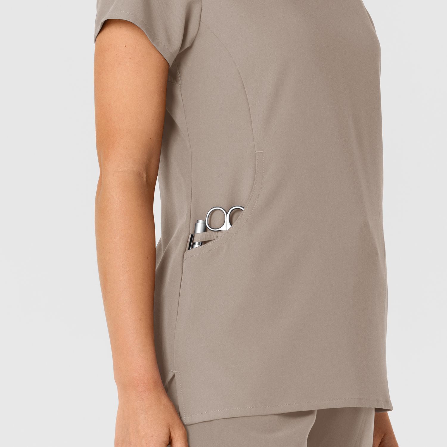 Casacca donna 6432 scollo a V stretto haze