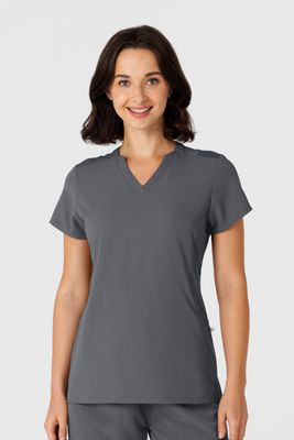 Casacca donna 6432 scollo a V stretto pewter