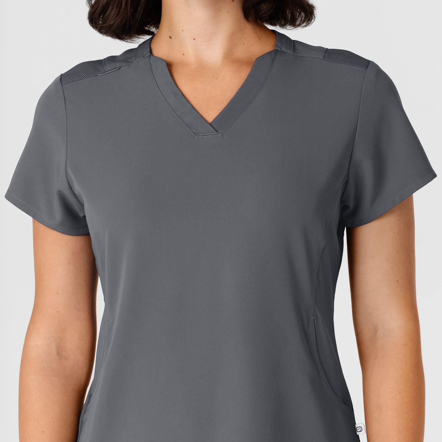 Casacca donna 6432 scollo a V stretto pewter