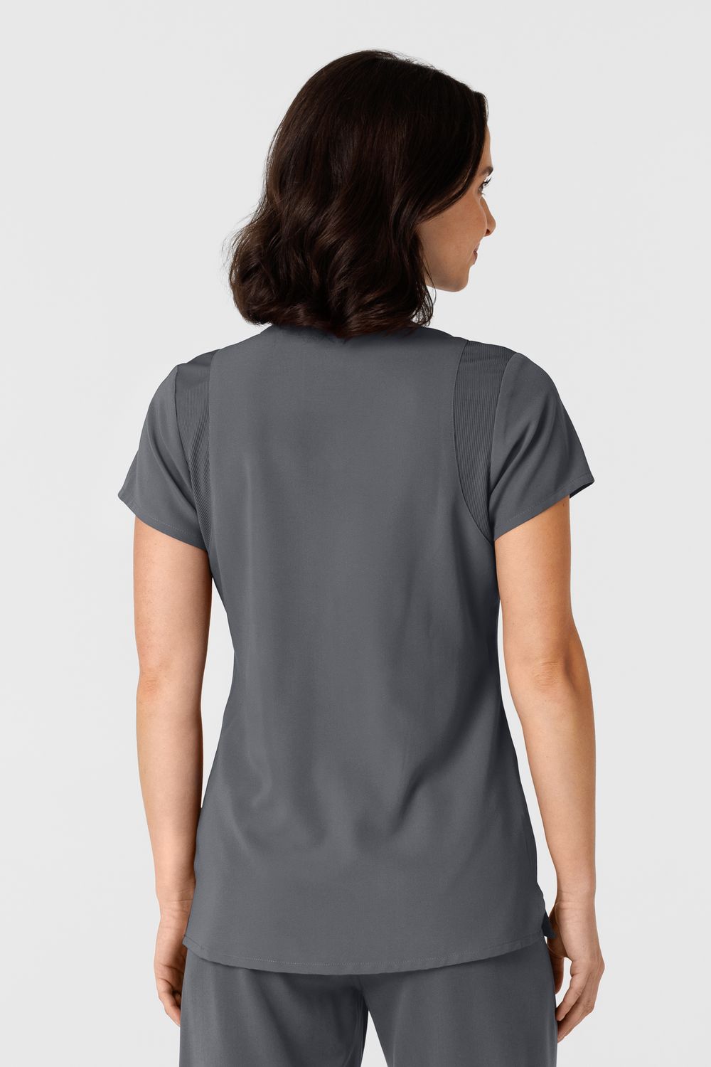 Casacca donna 6432 scollo a V stretto pewter