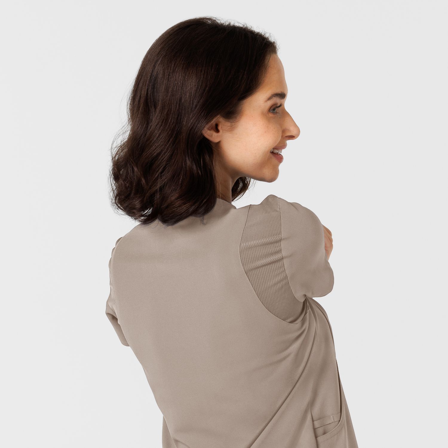 Casacca donna 6432 scollo a V stretto haze