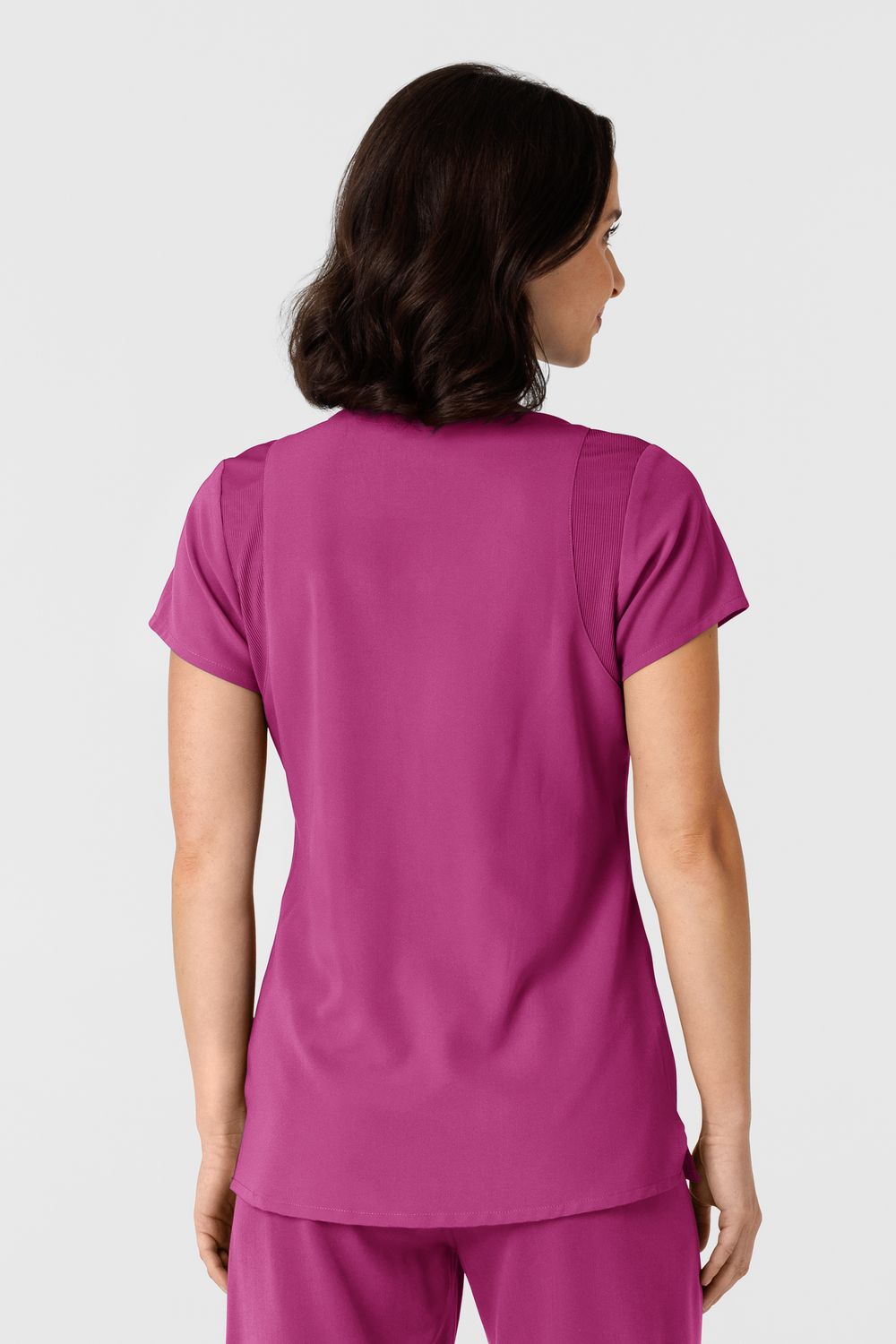 Casacca donna 6432 scollo a V stretto raspberry
