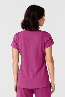 Casacca donna 6432 scollo a V stretto raspberry