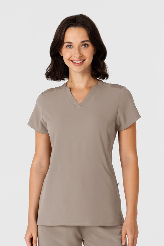Casacca donna 6432 scollo a V stretto haze