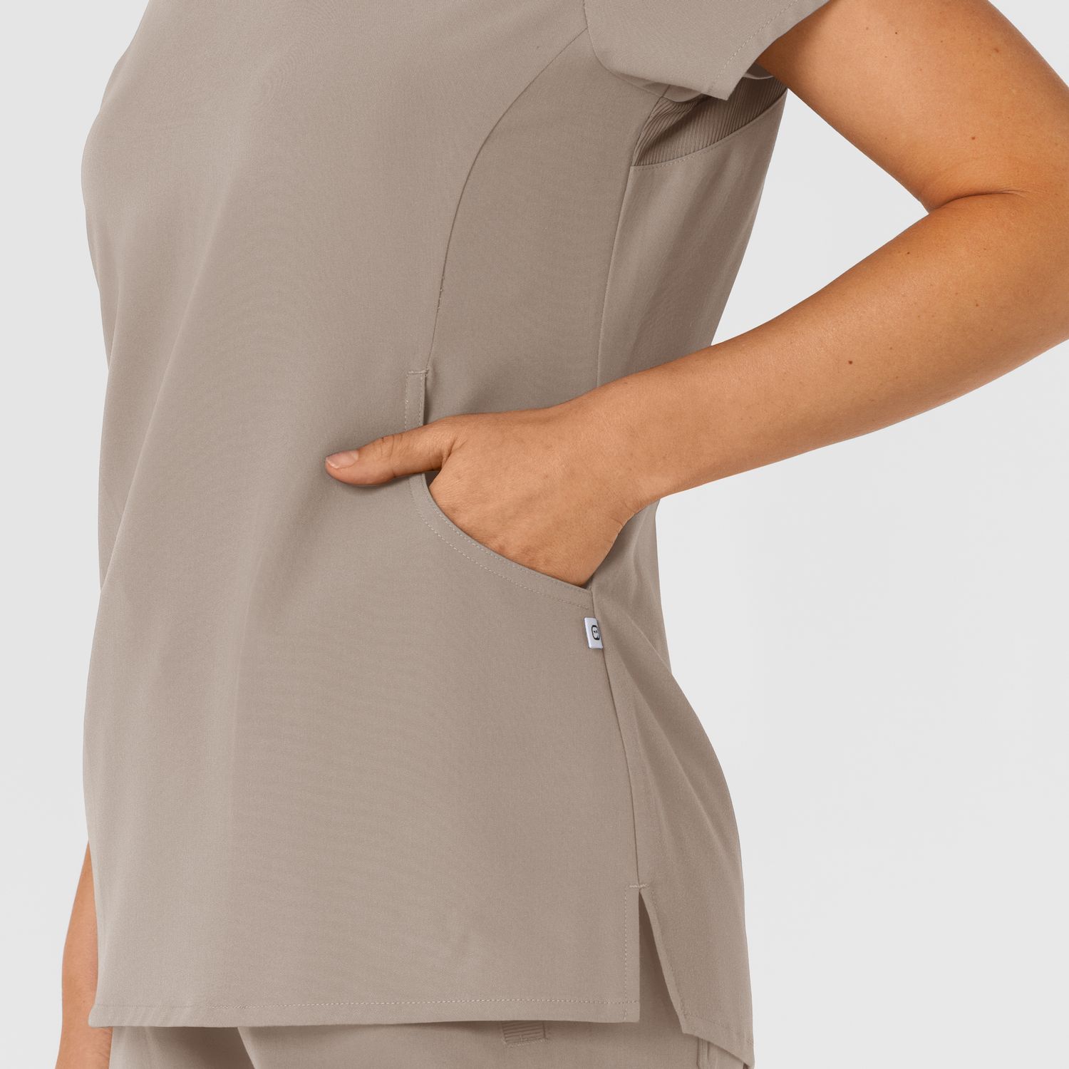 Casacca donna 6432 scollo a V stretto haze