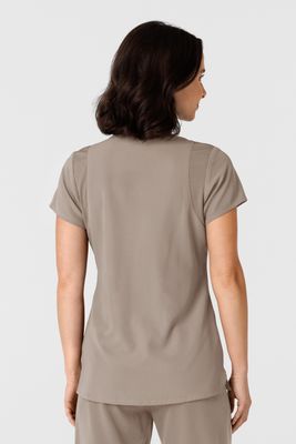 Casacca donna 6432 scollo a V stretto haze