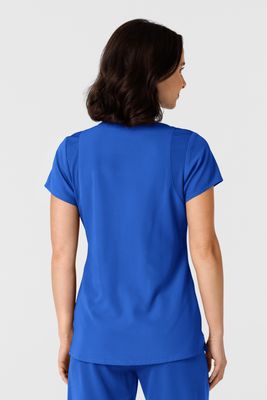 Casacca donna 6432 scollo a V stretto royal blue