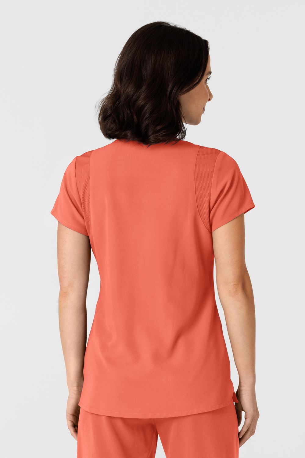 Casacca donna 6432 scollo a V stretto sugar coral