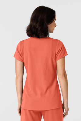 Casacca donna 6432 scollo a V stretto sugar coral