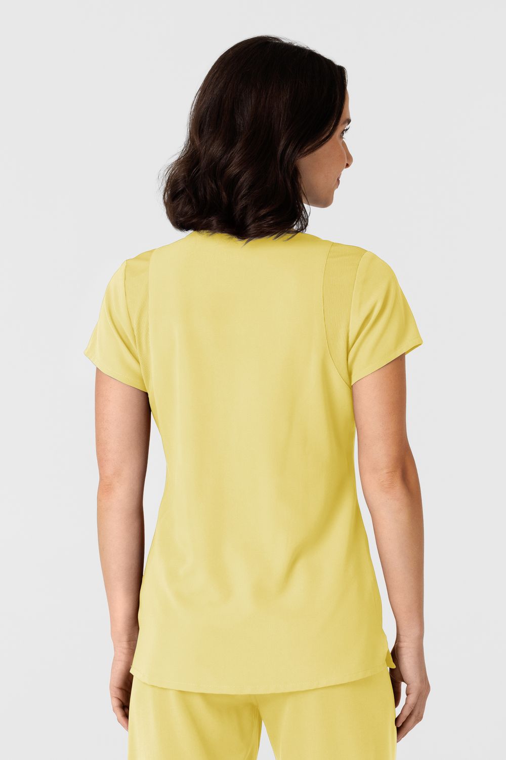 Casacca donna 6432 scollo a V stretto sunshine yellow