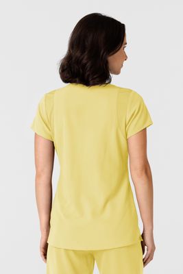 Casacca donna 6432 scollo a V stretto sunshine yellow
