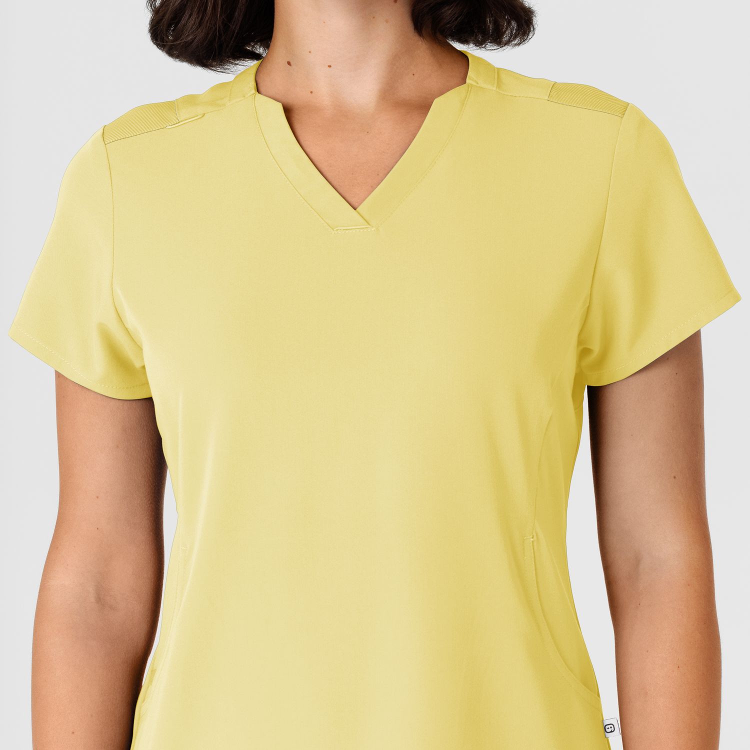 Casacca donna 6432 scollo a V stretto sunshine yellow