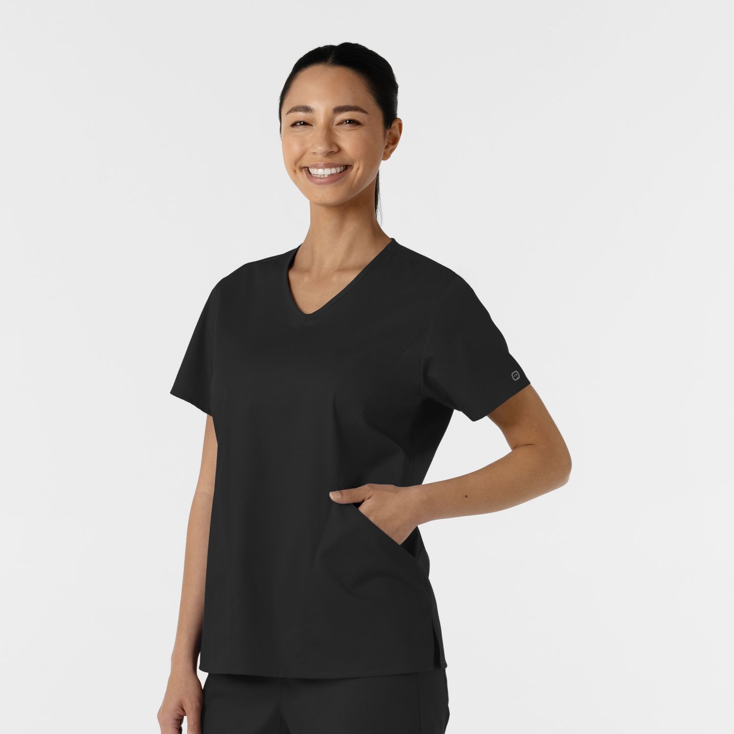 Casacca donna 106 scollo a V black