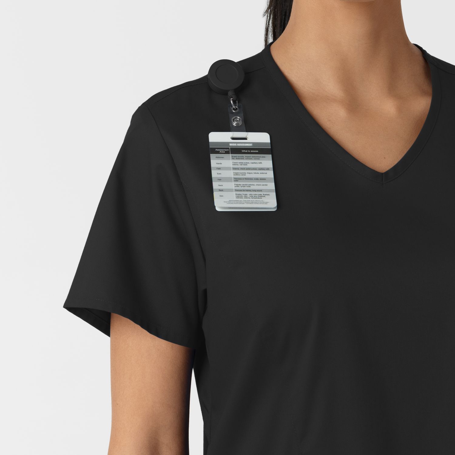 Casacca donna 106 scollo a V black