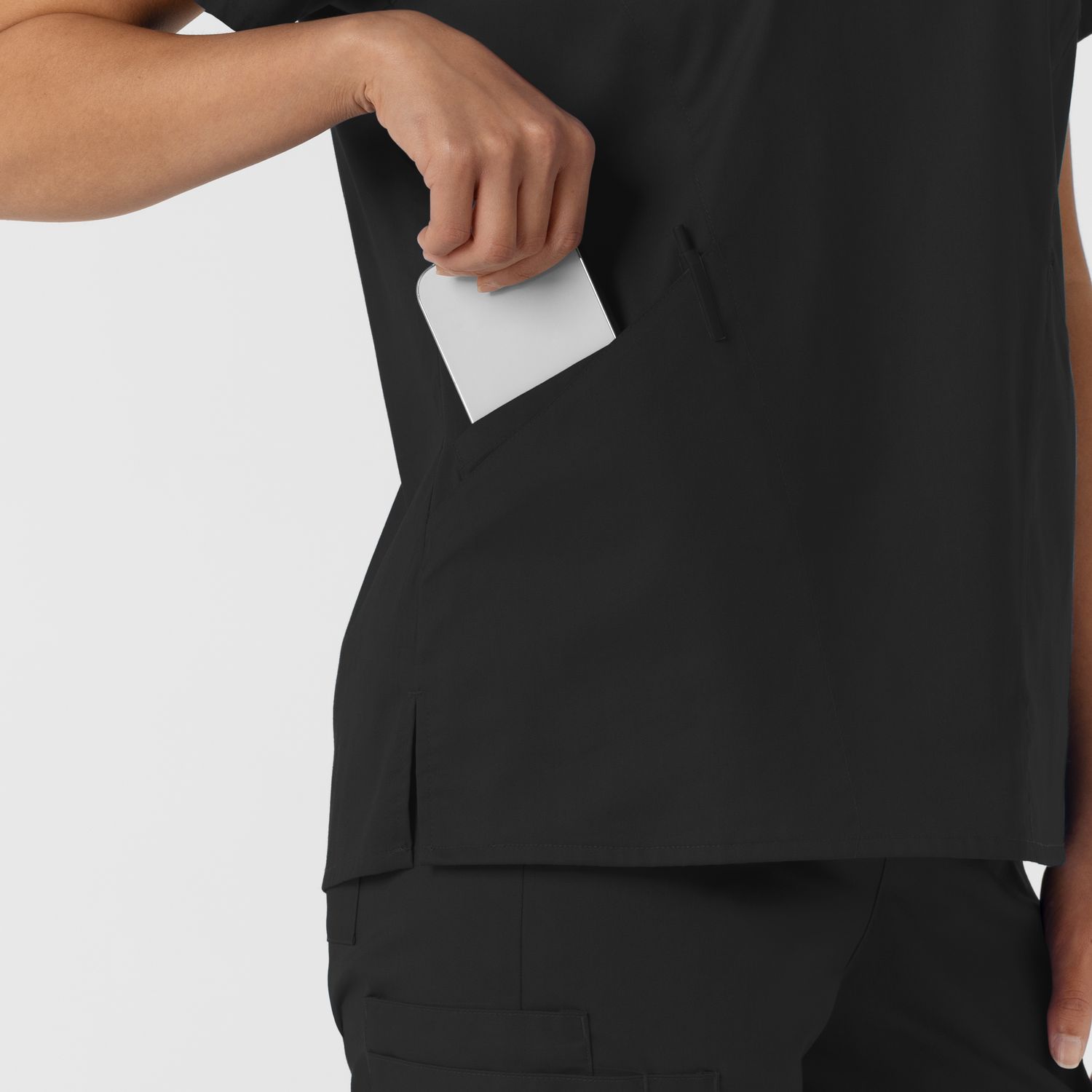 Casacca donna 106 scollo a V black