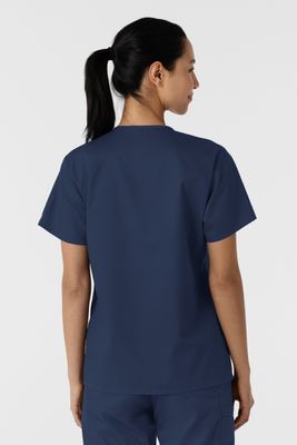 Casacca donna 106 scollo a V navy blue