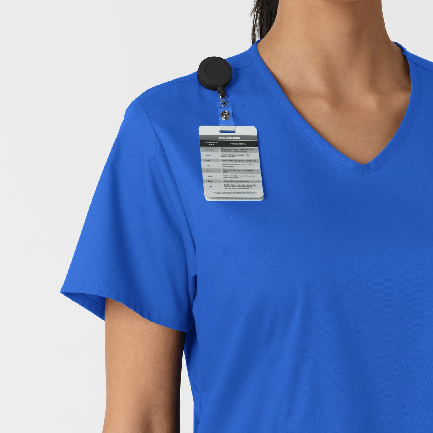 Casacca donna 106 scollo a V royal blue