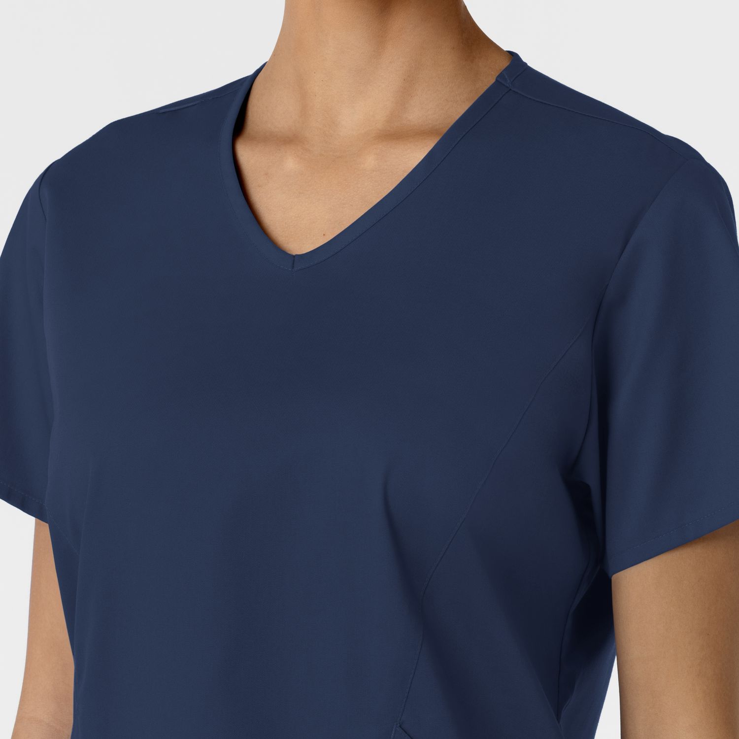Casacca donna 106 scollo a V navy blue
