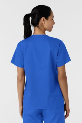 Casacca donna 106 scollo a V royal blue