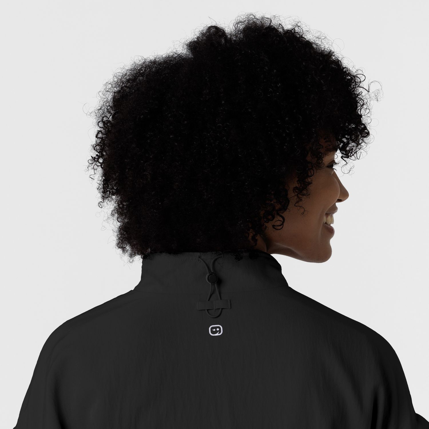 Felpa donna 8014 antivento zip black