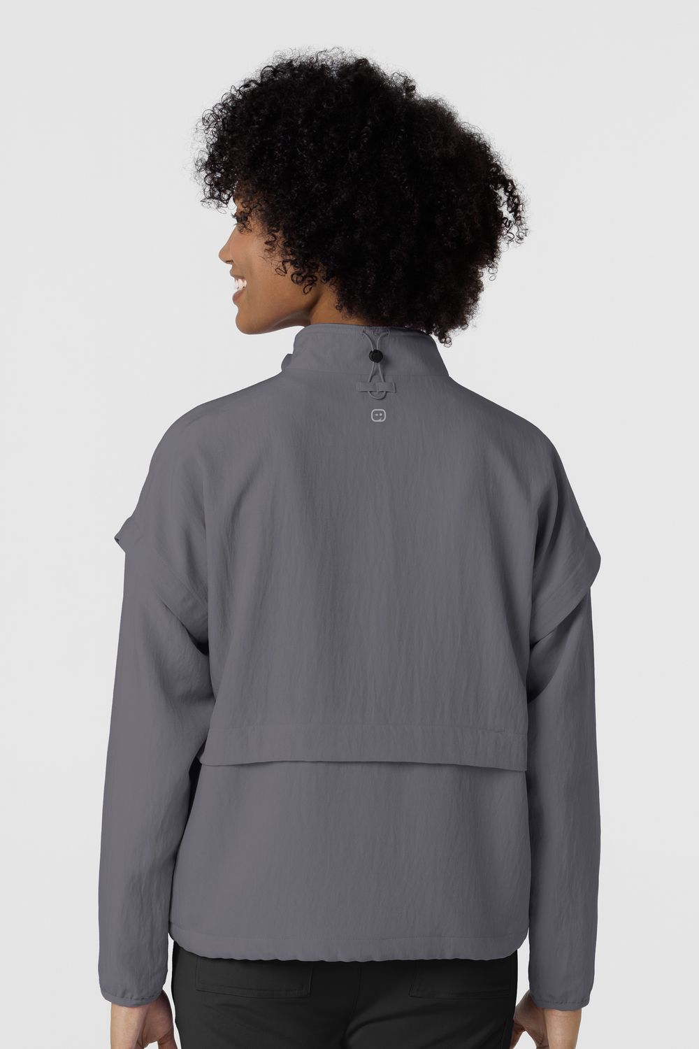 Felpa donna 8014 antivento zip pewter