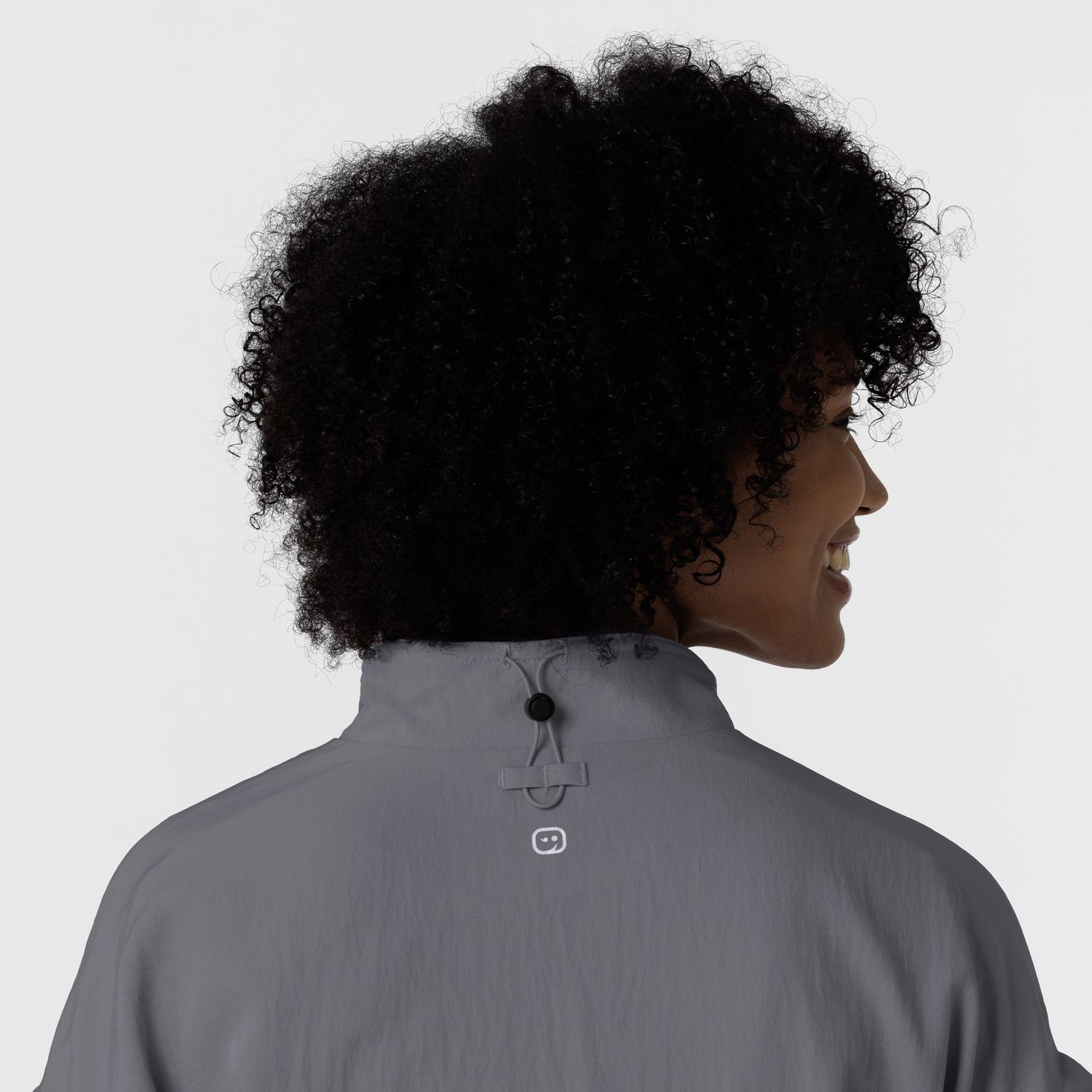 Felpa donna 8014 antivento zip pewter