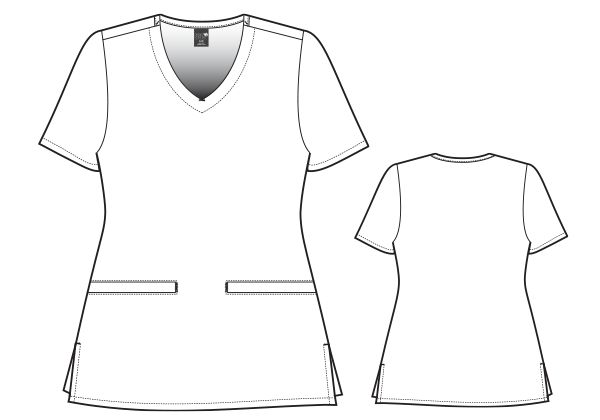 Casacca 18213 donna scollo a V Heart Links