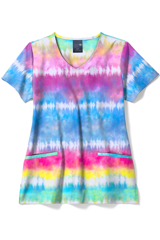 Casacca 18213 donna scollo a V Chasing Rainbows