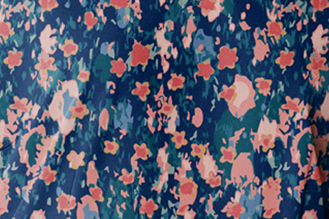 Casacca donna 6657 scollo a V FLOWER SHOWER
