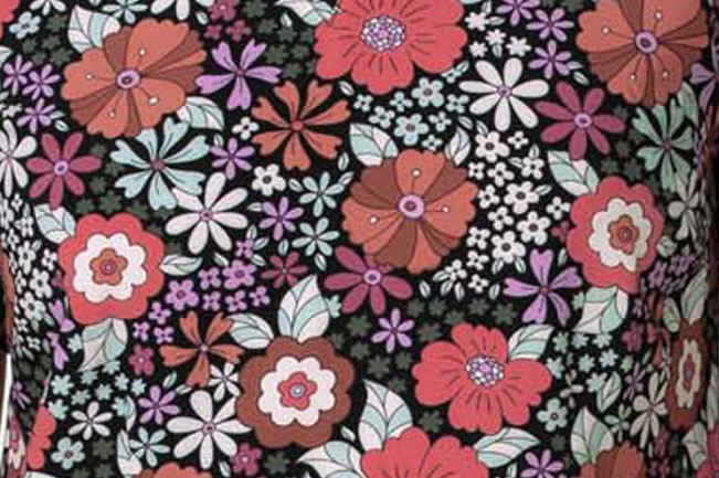 Casacca donna 6657 scollo a V TWILIGHT PETALS