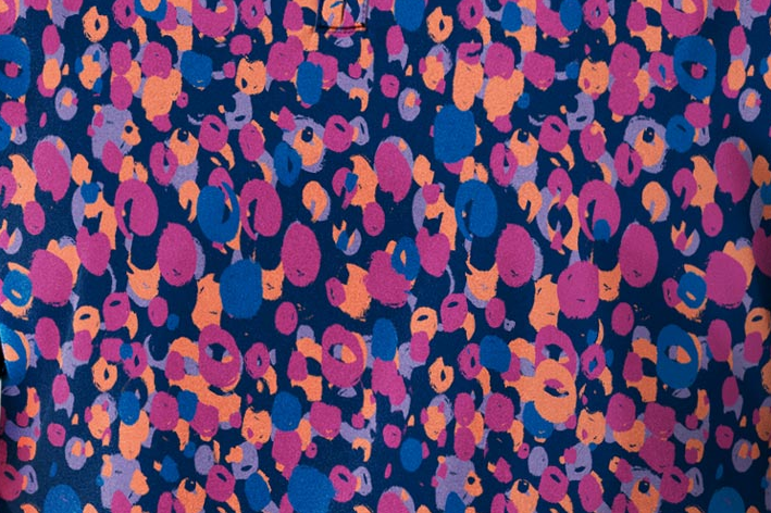 Casacca 6267 scollo a Y Astro PAINTED DOTS NAVY