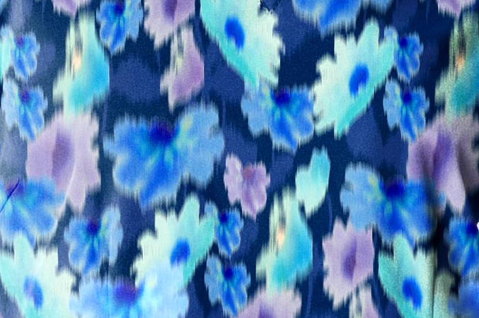 Casacca donna 6657 scollo a V FLOWER MEADOW