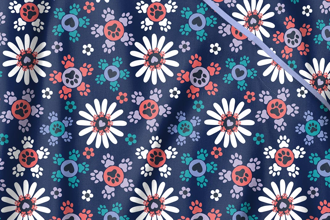 Casacca scollo a Y - FLOWER PAW-ER