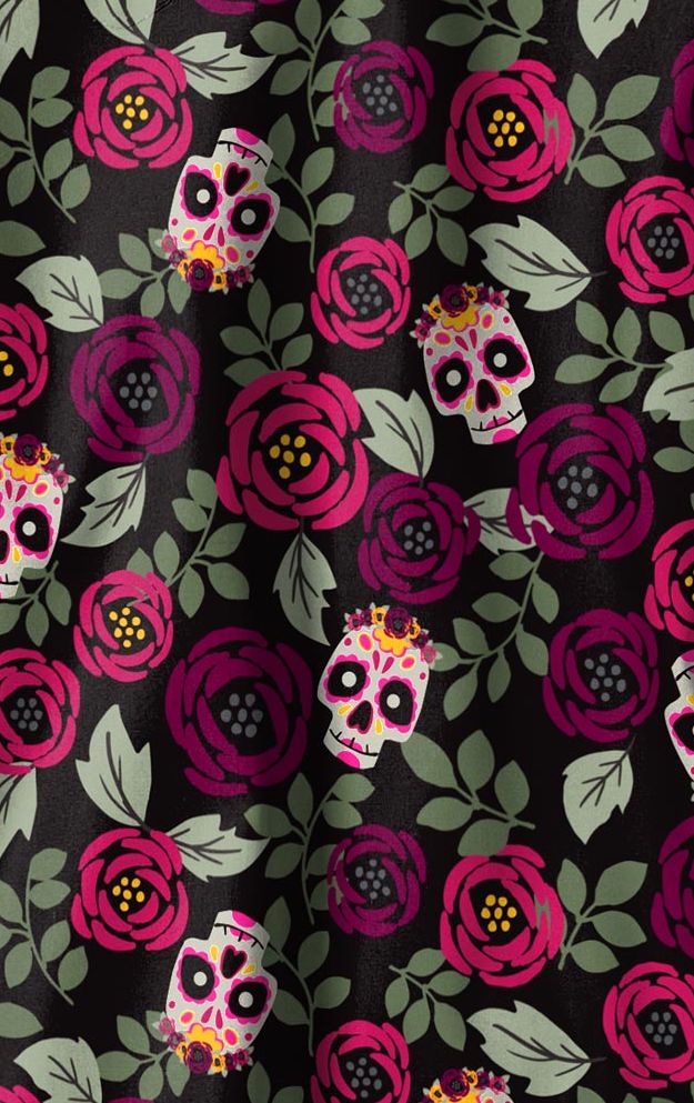 Casacca scollo a V - SUGAR SKULL ROSES