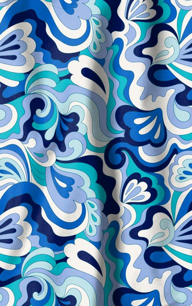 Casacca scollo a V - WAVY PAISLEY