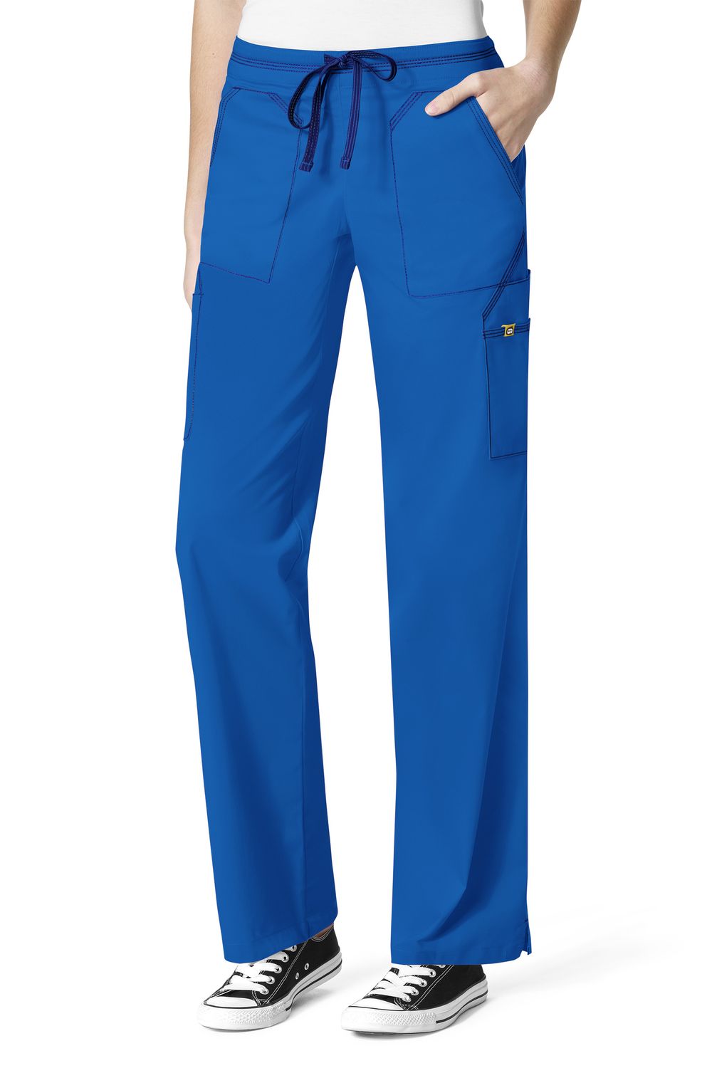 Pantalone donna 5701 cargo royal blue